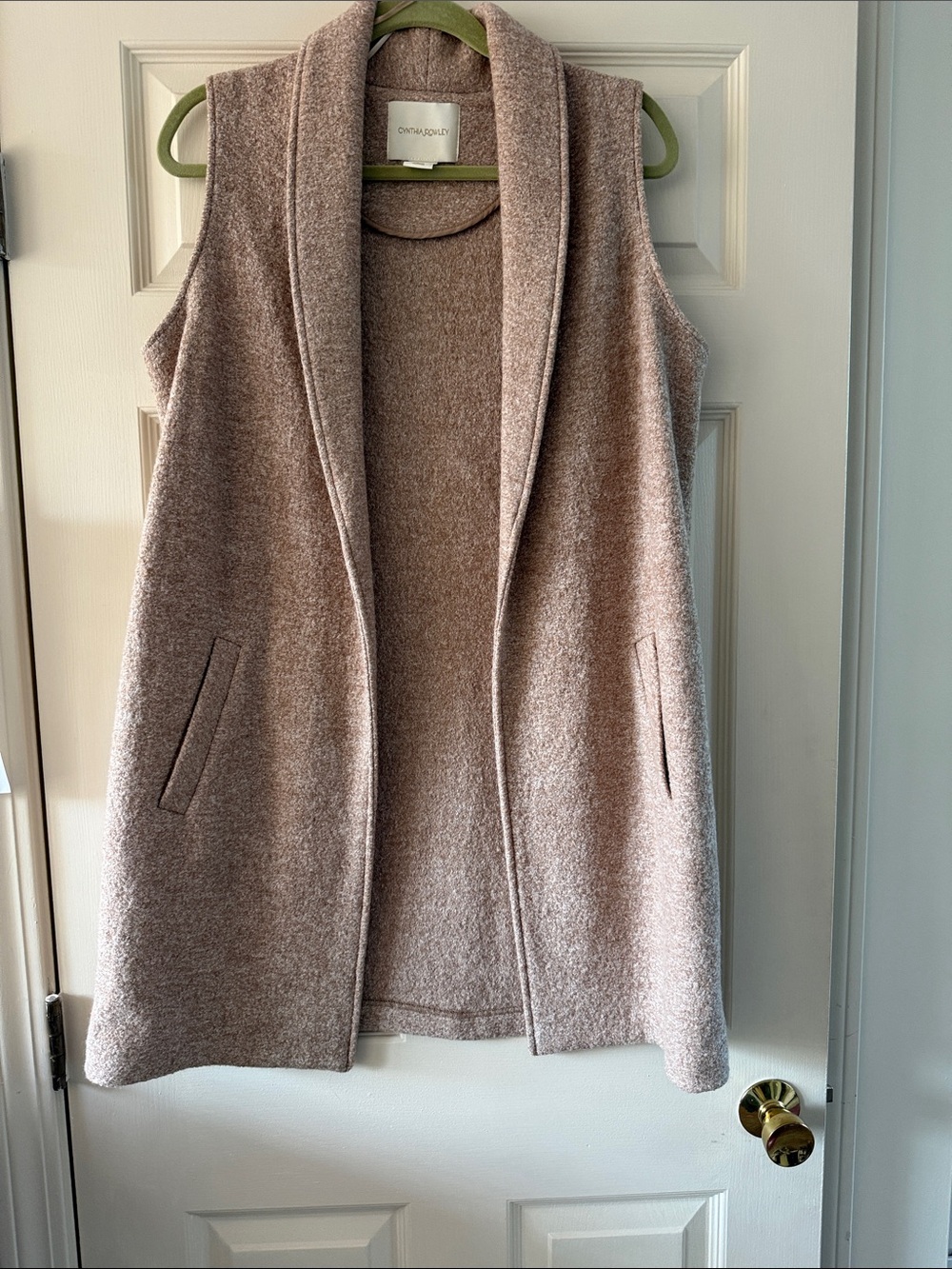 Long wool vest